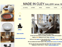 Tablet Screenshot of madeincley.co.uk